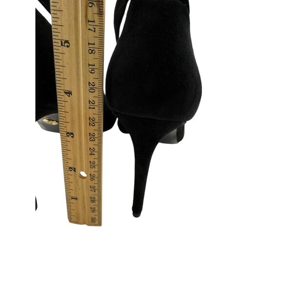 Michael Kors Suede Strappy Pumps Black Size 7.5 M‎ NWB - Picture 8 of 11